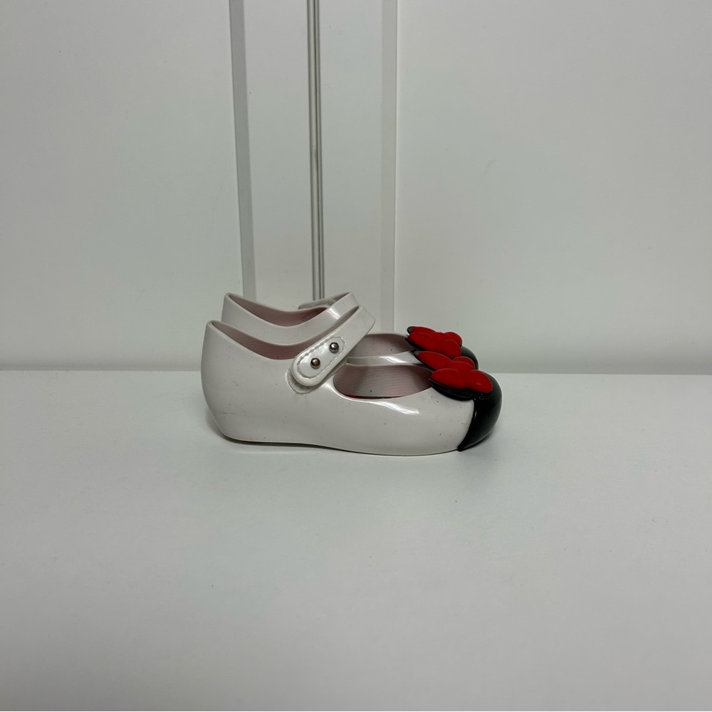 Mini Melissa Disney Minnie Mouse Mary Jane sandals white black red